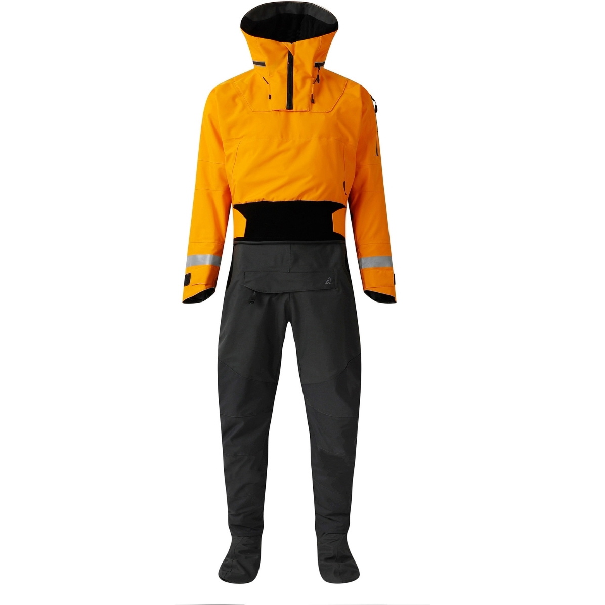 2026 Typhoon Mens Sea Kayak Hinge Entry Drysuit 100200-0016 - Tangerine / Grey